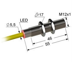 PS2-12M55-4B11-K С резьбой M12 купить за 1 536 руб. - Мега-К