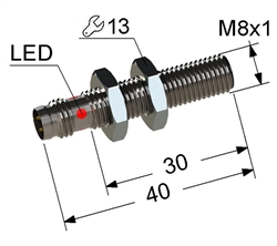 PS2-08M40-2B11-C3 Индуктивный датчик