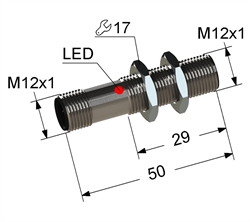 PS2-12M50-2B11-C4 Индуктивный датчик