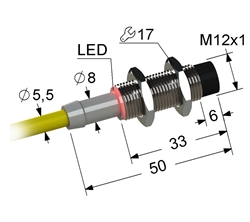 PS2-12M50-8N21-Z Индуктивный датчик