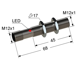 PS2-12M68-2B31-C4 Индуктивный датчик