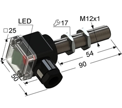 PS2-12M90-2B84-B Индуктивный датчик