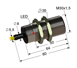 PS2-30M80-10B41-Z Индуктивный датчик