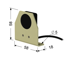 Индуктивный датчик, Sn 8 мм, PNP, замыкающий, NO, -25...+75 °C, 10...30 V DC, кабель ПВХ 3,5 мм/3x0,12/ 2 м.