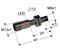 Индуктивный датчик, М8, L-45 мм, Sn 4 мм, не заподлицо, PNP, размыкающий, NC, -25...+75 °C, 10...30 V DC, разъем/М12/4-конт.