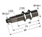 Индуктивный датчик, М18, L-85 мм, Sn 5 мм, заподлицо, размыкающий, NC, -25...+75 °C, ~24...250 V, 45...65 Гц АС / -30...250 V DC, разъем/М12/3-конт.