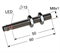 Индуктивный датчик, М8, L-60 мм, Sn 4 мм, заподлицо, PNP, размыкающий, NC, -25...+75 °C, 10...30 V DC, разъем/М08/3-конт.