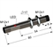Индуктивный датчик, М12, L-80 мм, Sn 4 мм, не заподлицо, замыкающий, NO, -25...+75 °C, ~24...250 V, 45...65 Гц АС / -30...250 V DC, разъем/М12/3-конт.