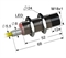 Индуктивный датчик, М18, L-68 мм, Sn 12 мм, не заподлицо, PNP, размыкающий, NC, -25...+75 °C, 10...30 V DC, кабель ПВХ 5,5 мм/3x0,35/ 2 м.
