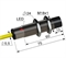 Индуктивный датчик, М18, L-75 мм, Sn 8 мм, не заподлицо, замыкающий, NO, -25...+75 °C, ~24...250 V, 45...65 Гц АС / -30...250 V DC, кабель ПВХ 5,5 мм/3x0,35/ 2 м.