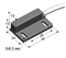 Магниточувствительный датчик с герконом, Sn 10 мм, не заподлицо, -25...+75 °C, кабель ПВХ 3,7х5,9 мм/2x0,5/ 2 м.